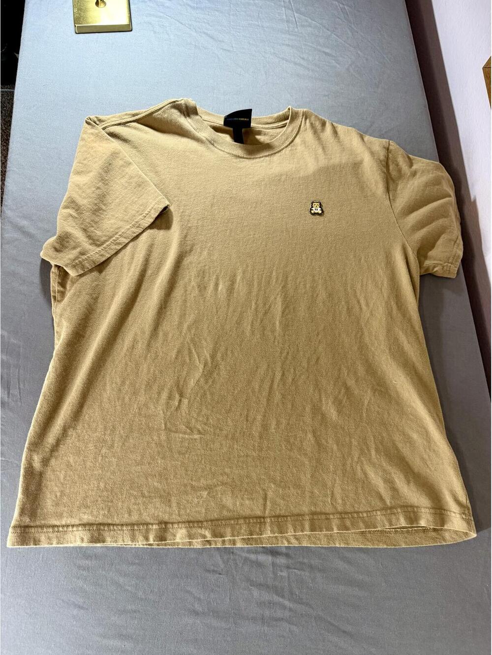 Teddy Fresh Beige T-Shirt with Bear Logo, Size XL